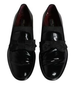 Dolce & Gabbana Black Leather Loafers Men Formal Dress Men's Shoes (Pre-Owned) -Lux Lair Store 4781448
