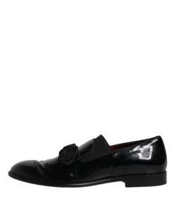 Dolce & Gabbana Black Leather Loafers Men Formal Dress Men's Shoes (Pre-Owned) -Lux Lair Store 4781452