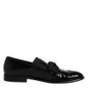 Dolce & Gabbana Black Leather Loafers Men Formal Dress Men's Shoes (Pre-Owned)