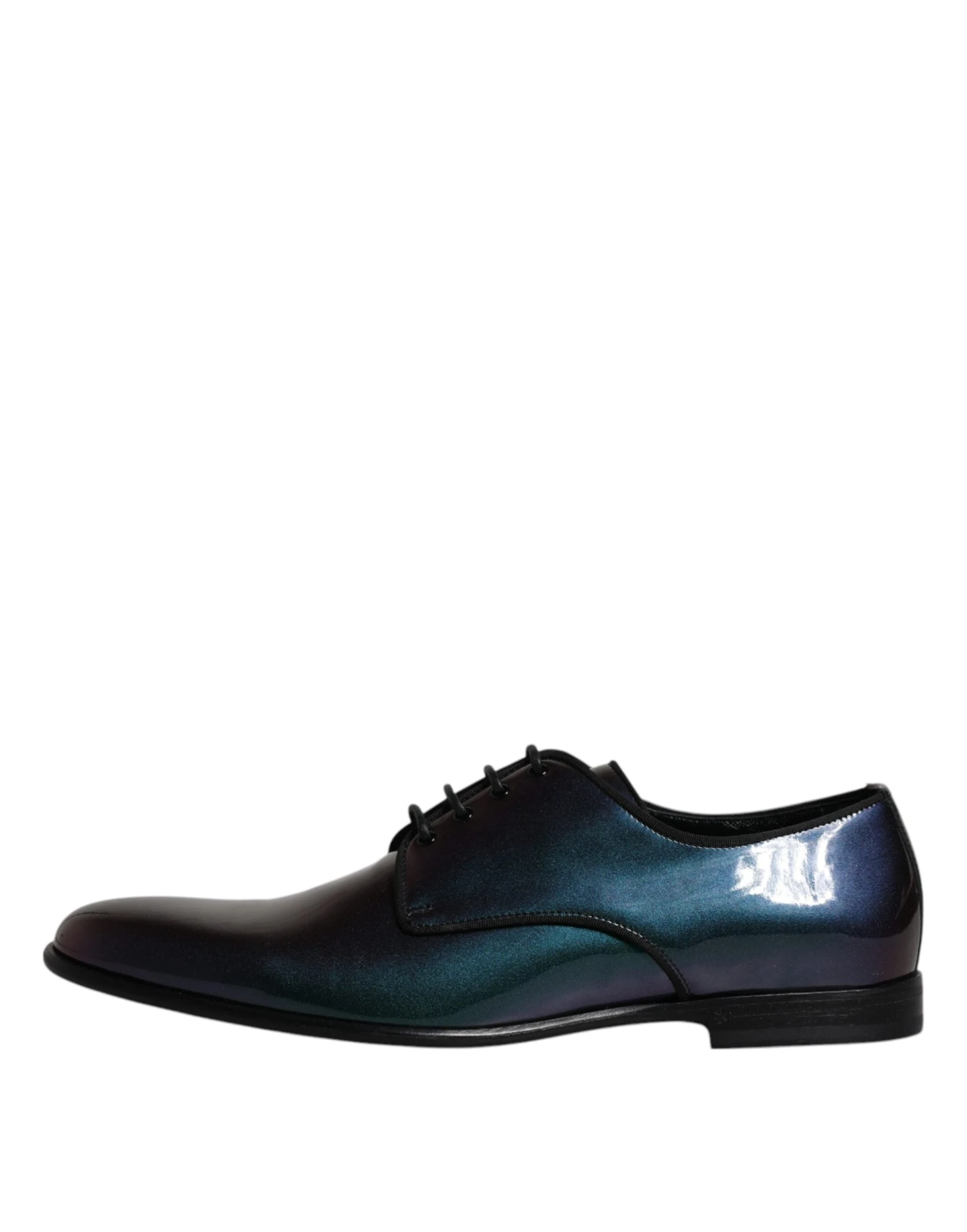 Dolce & Gabbana Peacock Patent Leather Derby Men Dress Men's Shoes 8 Dolce & Gabbana Peacock Patent Leather Derby Men Dress Men's Shoes - Image 6