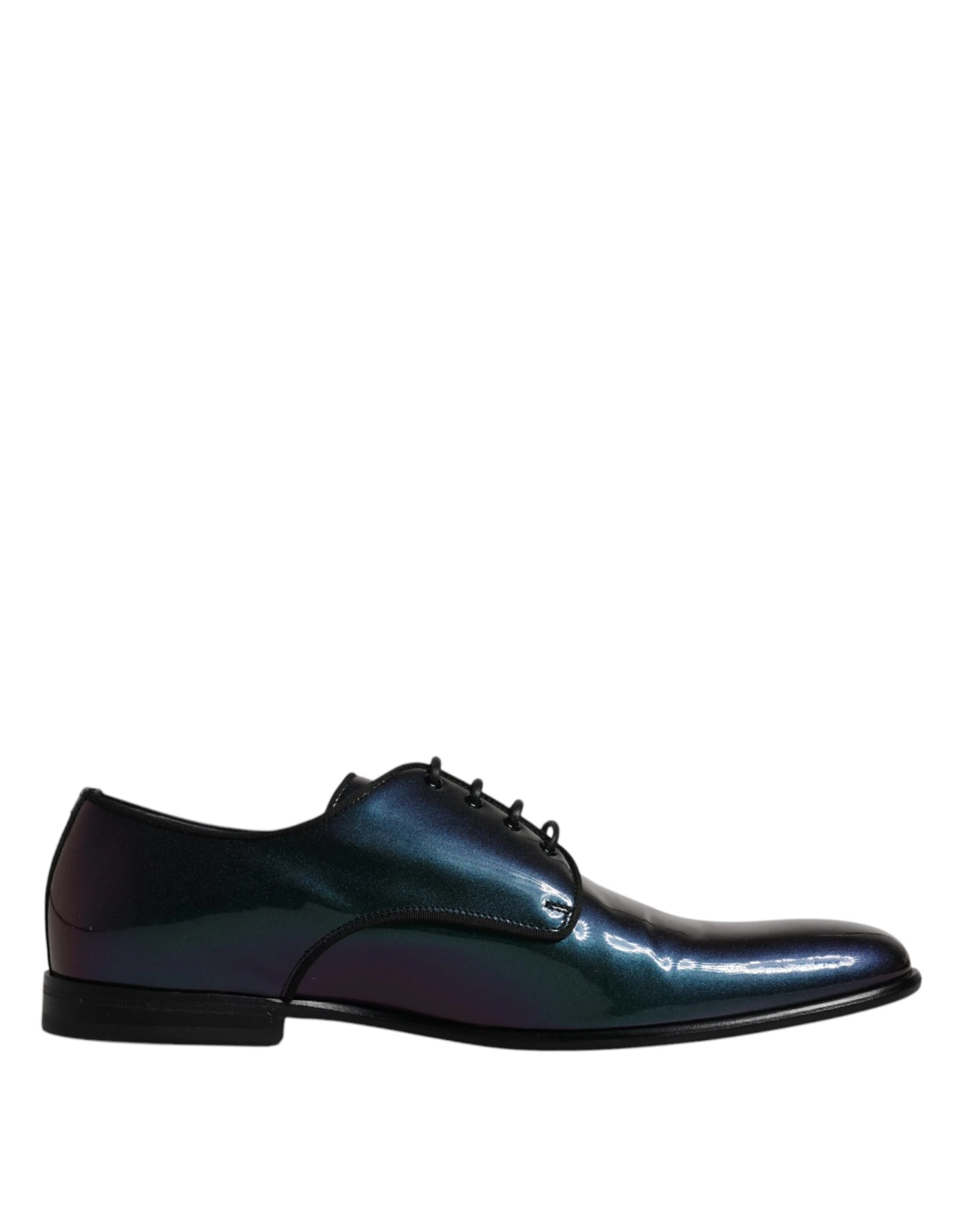 Dolce & Gabbana Peacock Patent Leather Derby Men Dress Men's Shoes 3 Dolce & Gabbana Peacock Patent Leather Derby Men Dress Men's Shoes