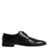 Dolce & Gabbana Black Leather Lace Up Men Derby Formal Men's Shoes (Pre-Owned) -Lux Lair Store 4782445