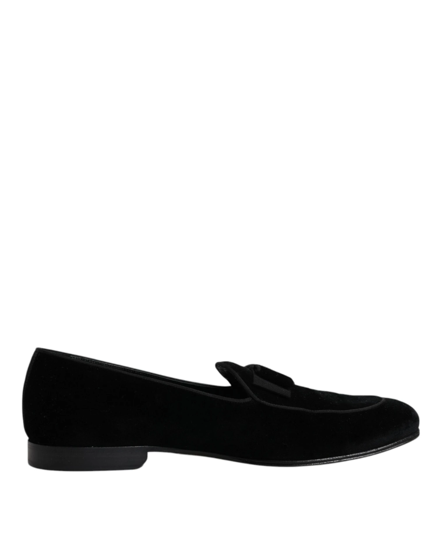 Dolce & Gabbana Black Velvet Loafers Formal Men Dress Men's Shoes (Pre-Owned) 3 Dolce & Gabbana Black Velvet Loafers Formal Men Dress Men's Shoes (Pre-Owned)