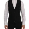 Dolce & Gabbana Black STAFF Cotton Striped Men's Vest -Lux Lair Store 478385