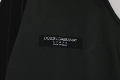 Dolce & Gabbana Black STAFF Cotton Striped Men's Vest -Lux Lair Store 478390