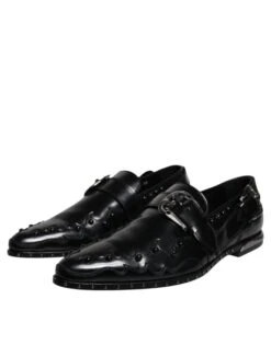 Dolce & Gabbana Black Embellished Derby Monk Strap Men's Shoes (Pre-Owned) 9 Dolce & Gabbana Black Embellished Derby Monk Strap Men's Shoes (Pre-Owned) -Lux Lair Store 4786535