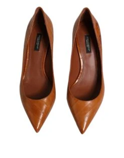 Dolce & Gabbana Brown Leather Kitten Heels Pumps Women's Shoes (Pre-Owned) 10 Dolce & Gabbana Brown Leather Kitten Heels Pumps Women's Shoes (Pre-Owned) -Lux Lair Store 4787556