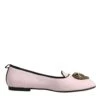 Dolce & Gabbana Light Pink Velvet Slip On Loafers Flats Women's Shoes (Pre-Owned)