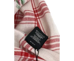 Gucci Unisex Off White Wool Plaid Rose Print Scarf Muffler -Lux Lair Store 481896 9274 8077692755 6