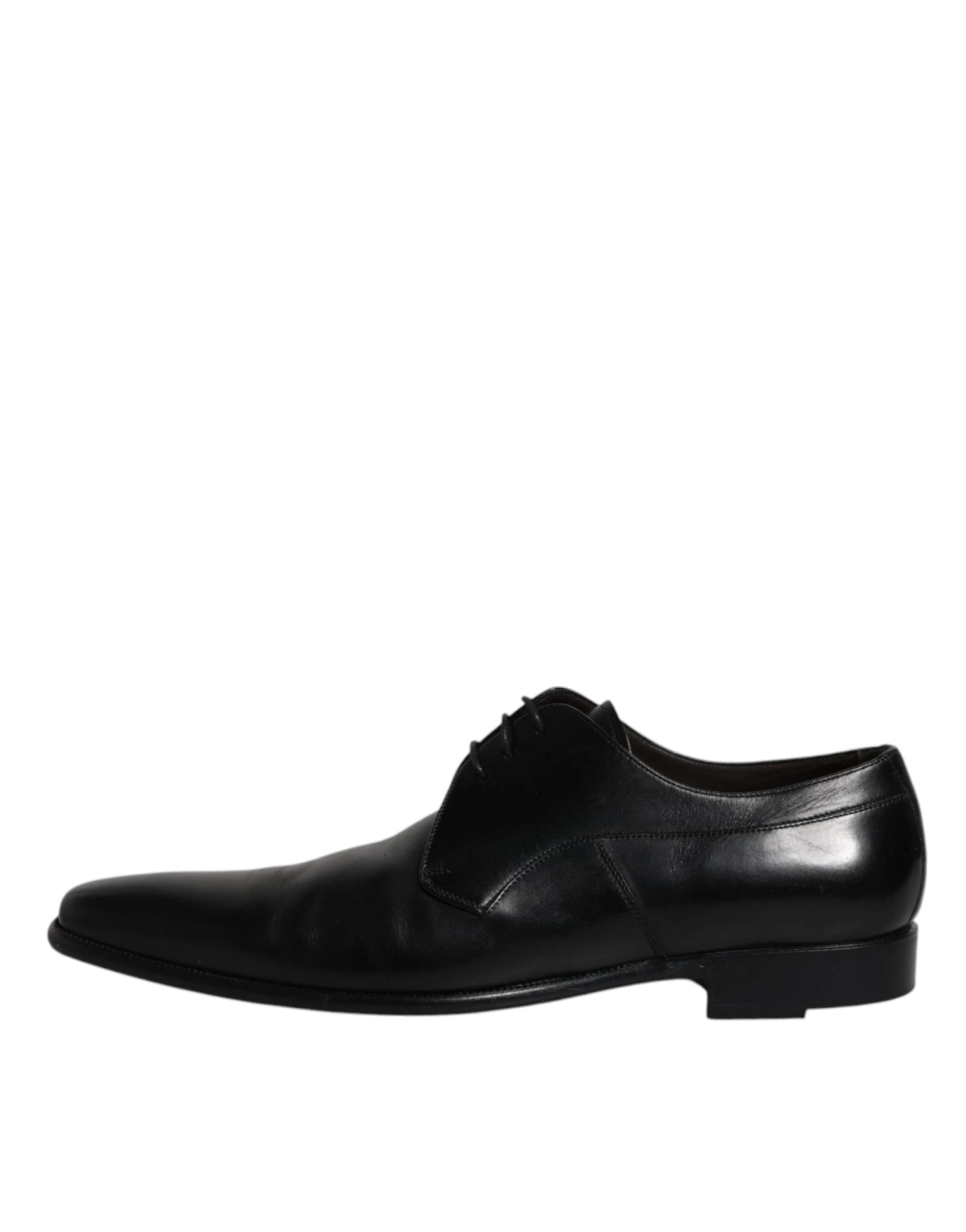 Dolce & Gabbana Black Leather Derby Men Formal Dress Men's Shoes (Pre-Owned) 8 Dolce & Gabbana Black Leather Derby Men Formal Dress Men's Shoes (Pre-Owned) - Image 6