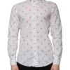 Dolce & Gabbana White Printed Cotton Slim Fit Men Dress Men's Shirt (Pre-Owned) -Lux Lair Store 4822593