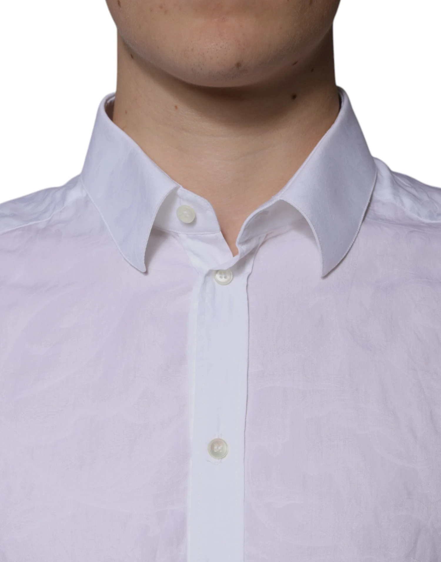 Dolce & Gabbana White Cotton Slim Fit Men MARTINI Dress Men's Shirt (Pre-Owned) 6 Dolce & Gabbana White Cotton Slim Fit Men MARTINI Dress Men's Shirt (Pre-Owned) - Image 4