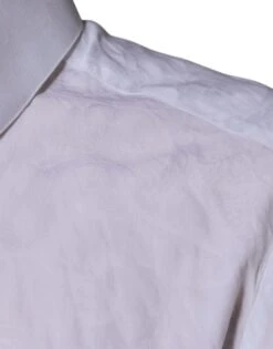 Dolce & Gabbana White Cotton Slim Fit Men MARTINI Dress Men's Shirt (Pre-Owned) 11 Dolce & Gabbana White Cotton Slim Fit Men MARTINI Dress Men's Shirt (Pre-Owned) -Lux Lair Store 4822681