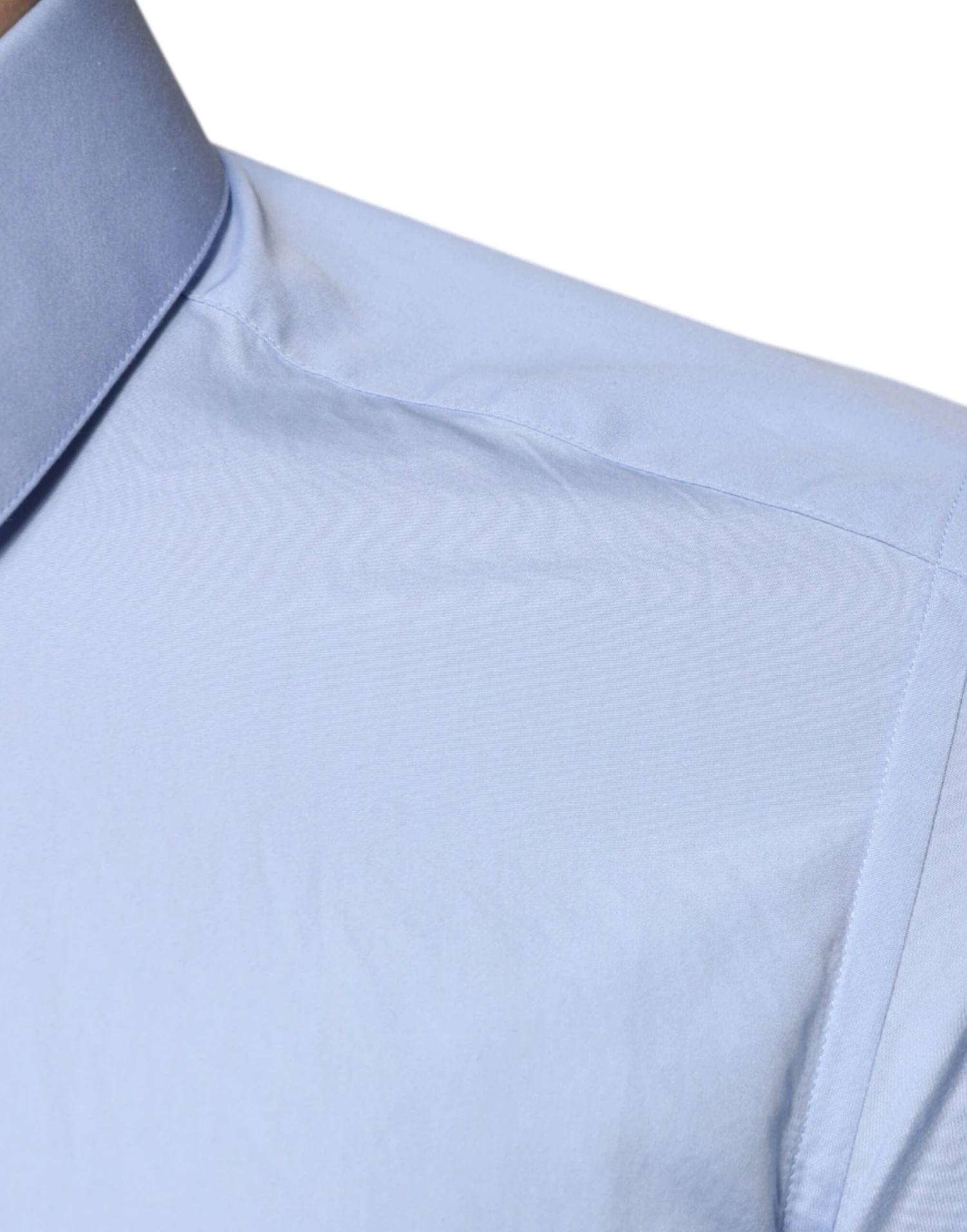 Dolce & Gabbana Light Blue Cotton Slim Fit GOLD Dress Men's Shirt (Pre-Owned) 7 Dolce & Gabbana Light Blue Cotton Slim Fit GOLD Dress Men's Shirt (Pre-Owned) - Image 5