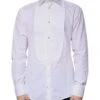 Dolce & Gabbana White Bib Cotton Poplin GOLD Men Formal Men's Shirt (Pre-Owned) 2 Dolce & Gabbana White Bib Cotton Poplin GOLD Men Formal Men's Shirt (Pre-Owned) -Lux Lair Store 4822882