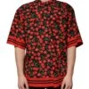 Dolce & Gabbana Black Cherry Cotton Button Down Casual Men's Shirt 2 Dolce & Gabbana Black Cherry Cotton Button Down Casual Men's Shirt -Lux Lair Store 4822960