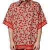 Dolce & Gabbana Beige Cherry Button Down Men Casual Men's Shirt 1 Dolce & Gabbana Beige Cherry Button Down Men Casual Men's Shirt -Lux Lair Store 4823033