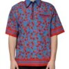 Dolce & Gabbana Blue Cherry Cotton Collared Men Polo Men's T-shirt