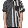 Dolce & Gabbana Black White Striped Button Down Casual Men's Shirt 1 Dolce & Gabbana Black White Striped Button Down Casual Men's Shirt -Lux Lair Store 4823335