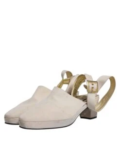 Dolce & Gabbana Off White Block Heels Slingback Sandals Women's Shoes (Pre-Owned) 11 Dolce & Gabbana Off White Block Heels Slingback Sandals Women's Shoes (Pre-Owned) -Lux Lair Store 4824275