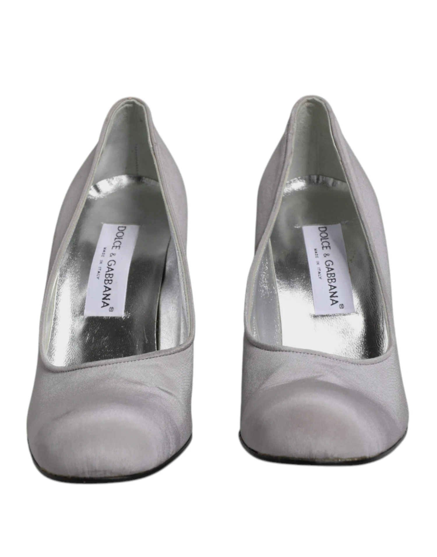 Dolce & Gabbana Gray Suede Leather High Heel Pumps Women's Shoes 4 Dolce & Gabbana Gray Suede Leather High Heel Pumps Women's Shoes - Image 2