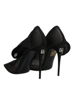 Dolce & Gabbana Black Viscose Mesh Sock Style Boots Women's Shoes (Pre-Owned) -Lux Lair Store 4825283