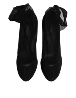 Dolce & Gabbana Black Nylon Mesh Sock Style Boots Women's Shoes (Pre-Owned) -Lux Lair Store 4825667