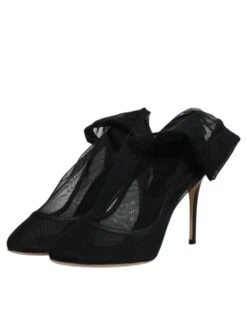 Dolce & Gabbana Black Nylon Mesh Sock Style Boots Women's Shoes (Pre-Owned) -Lux Lair Store 4825668