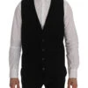 Dolce & Gabbana Black STAFF Cotton Rayon Men's Vest -Lux Lair Store 498702