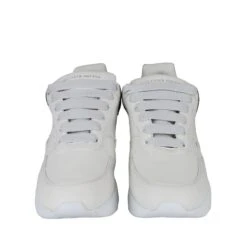 Alexander McQueen Men's Ivory / White / Black Leather Platform Sneakers -Lux Lair Store 505033 9160 39 3