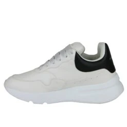 Alexander McQueen Men's Ivory / White / Black Leather Platform Sneakers -Lux Lair Store 505033 9160 39 7