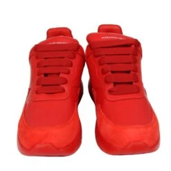 Alexander McQueen Women's Red Leather / Suede Sneaker 12 Alexander McQueen Women's Red Leather / Suede Sneaker -Lux Lair Store 508291 6409 35 3