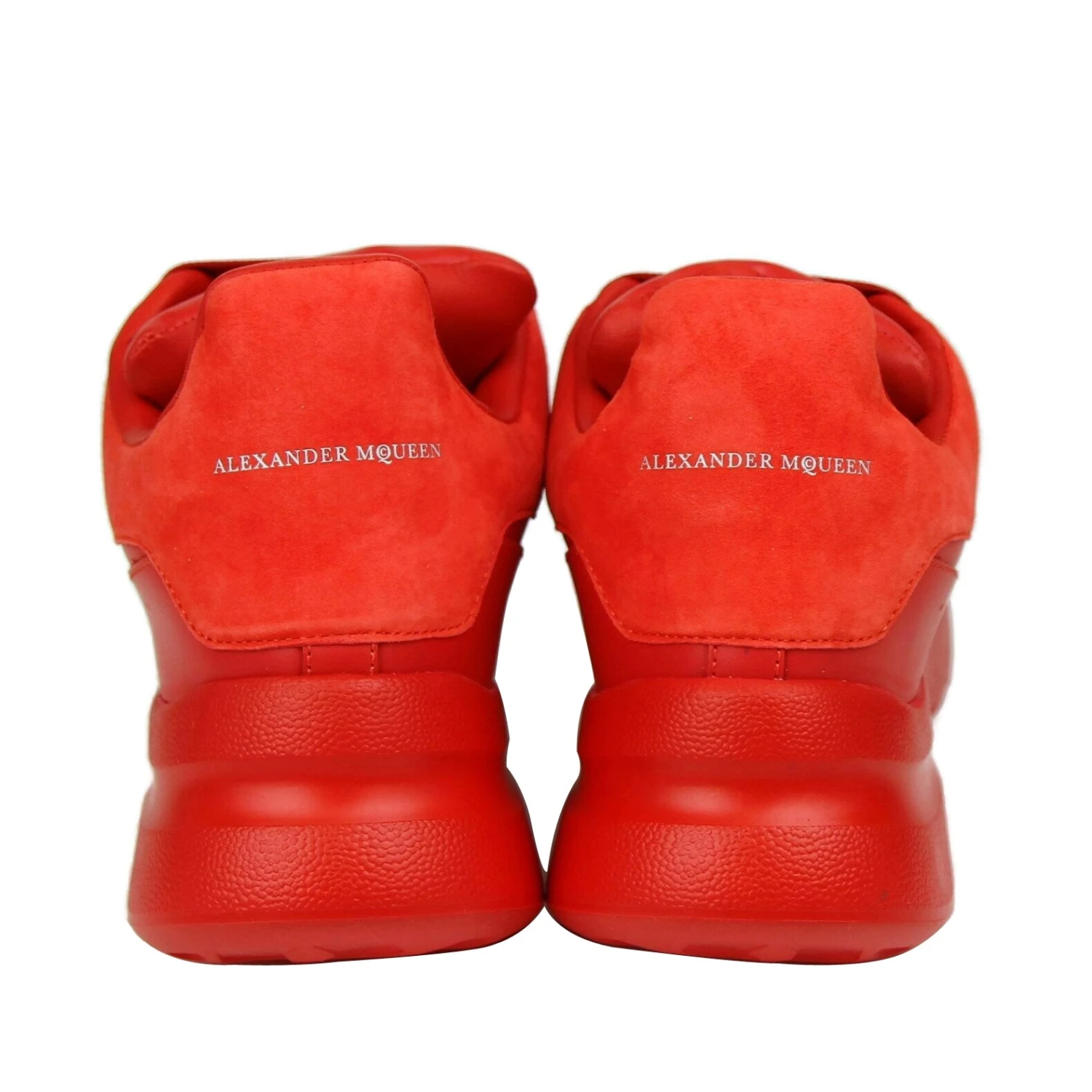 Alexander McQueen Women's Red Leather / Suede Sneaker 7 Alexander McQueen Women's Red Leather / Suede Sneaker - Image 5
