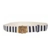 Gucci Men's Navy / White Fabric Brass Anchor Buckle Striped Belt 375191 1 Gucci Men's Navy / White Fabric Brass Anchor Buckle Striped Belt 375191 -Lux Lair Store 51mjzyjpb9l. ul1500
