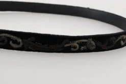 Dolce & Gabbana Black Cotton Royal Bee Embroidery Men's Belt -Lux Lair Store 523262
