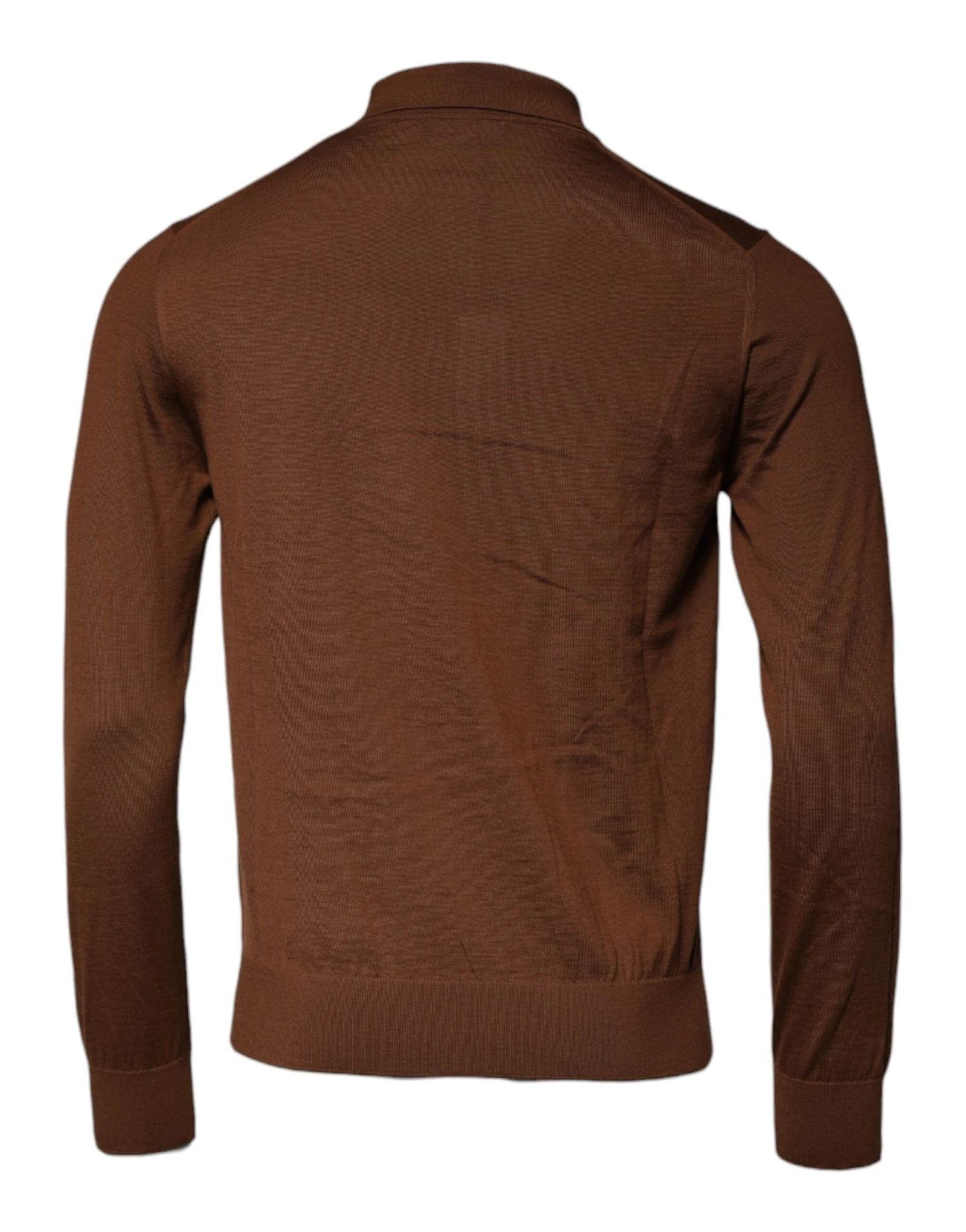 Dolce & Gabbana Brown Cashmere Buttoned Men Pullover Men's Sweater 6 Dolce & Gabbana Brown Cashmere Buttoned Men Pullover Men's Sweater - Image 4