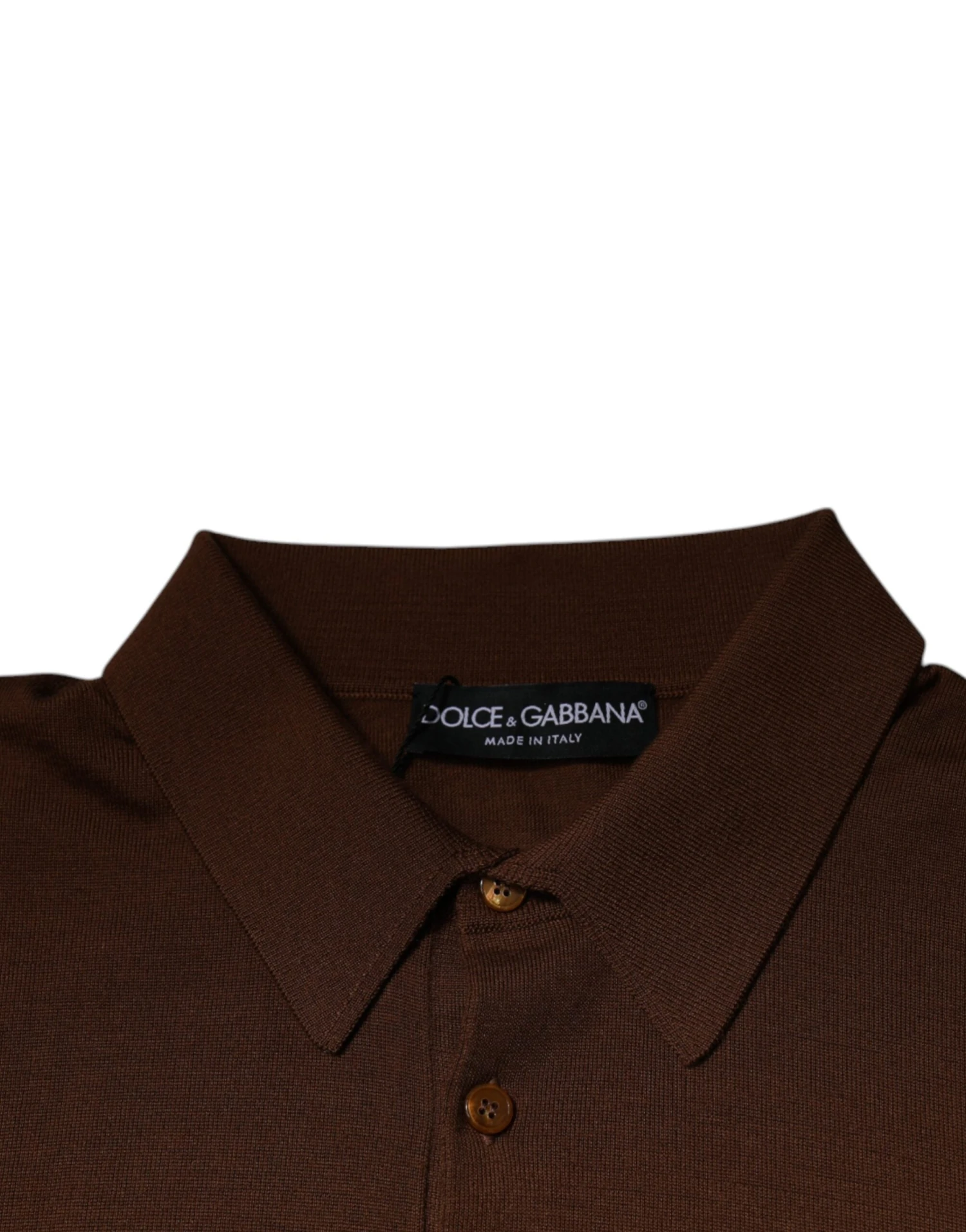 Dolce & Gabbana Brown Cashmere Buttoned Men Pullover Men's Sweater 7 Dolce & Gabbana Brown Cashmere Buttoned Men Pullover Men's Sweater - Image 5