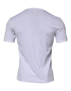 Dolce & Gabbana White Panda King Cotton Crew Neck Men's T-shirt (Pre-Owned) 10 Dolce & Gabbana White Panda King Cotton Crew Neck Men's T-shirt (Pre-Owned) -Lux Lair Store 5313099