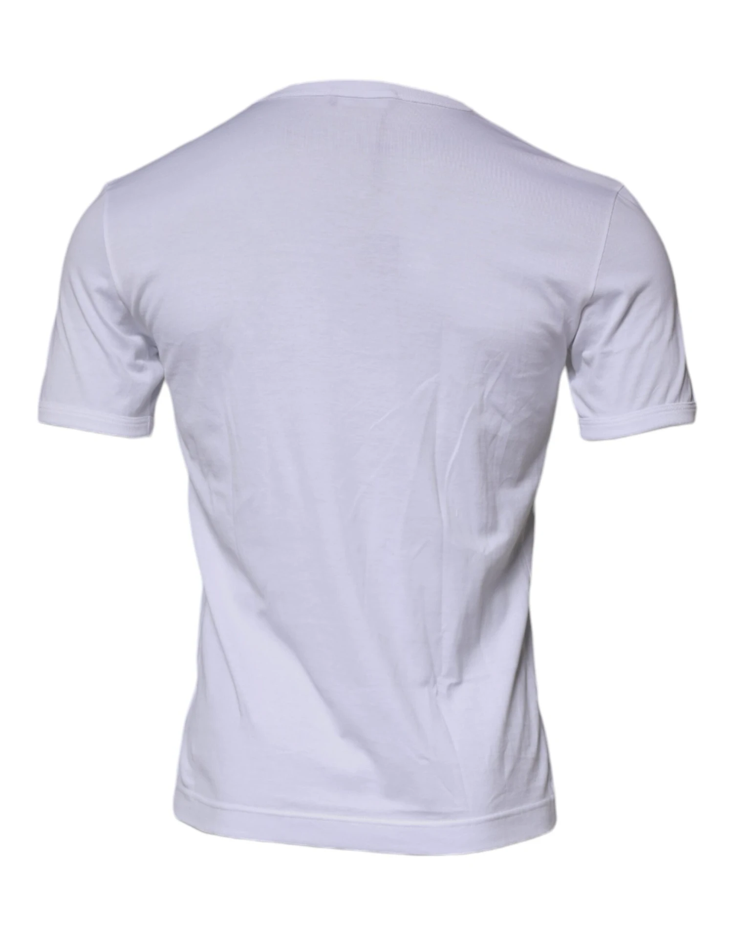 Dolce & Gabbana White Panda King Cotton Crew Neck Men's T-shirt (Pre-Owned) 6 Dolce & Gabbana White Panda King Cotton Crew Neck Men's T-shirt (Pre-Owned) - Image 4