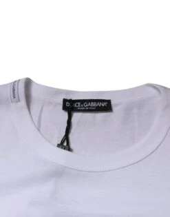 Dolce & Gabbana White Panda King Cotton Crew Neck Men's T-shirt (Pre-Owned) 11 Dolce & Gabbana White Panda King Cotton Crew Neck Men's T-shirt (Pre-Owned) -Lux Lair Store 5313100