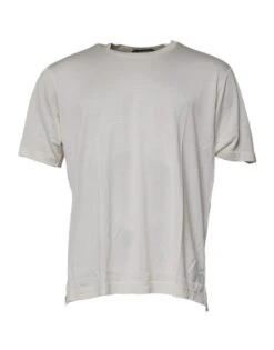 Dolce & Gabbana Off White Crew Neck Short Sleeve Men's T-shirt