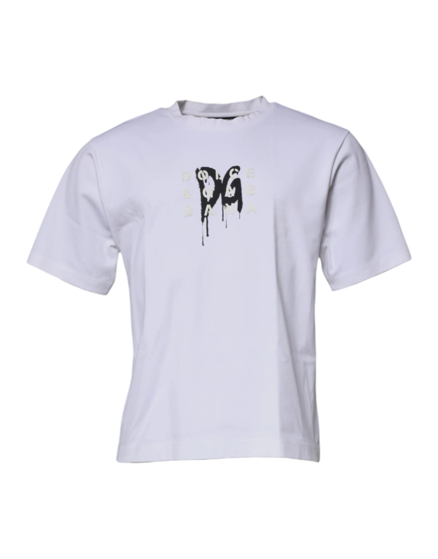 Dolce & Gabbana White DG Logo Crew Neck Short Sleeve Men's T-shirt (Pre-Owned) 3 Dolce & Gabbana White DG Logo Crew Neck Short Sleeve Men's T-shirt (Pre-Owned)