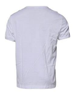 Dolce & Gabbana White DG Embroidery Cotton Crew Neck Men's T-shirt (Pre-Owned) -Lux Lair Store 5315831