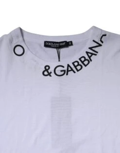 Dolce & Gabbana White Cotton Logo Crew Neck Short Sleeves Men's T-shirt (Pre-Owned) 10 Dolce & Gabbana White Cotton Logo Crew Neck Short Sleeves Men's T-shirt (Pre-Owned) -Lux Lair Store 5348448