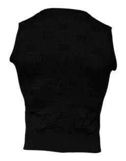 Dolce & Gabbana Black Silk Round Neck Sleeveless Men's T-shirt -Lux Lair Store 5351485