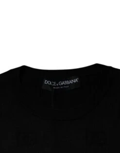 Dolce & Gabbana Black Silk Round Neck Sleeveless Men's T-shirt -Lux Lair Store 5351491