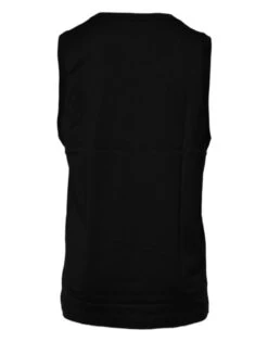 Dolce & Gabbana Black Cotton Round Neck Sleeveless Men's T-shirt -Lux Lair Store 5351899