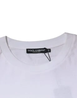 Dolce & Gabbana White DG Milano Cotton Crew Neck Men's T-shirt 11 Dolce & Gabbana White DG Milano Cotton Crew Neck Men's T-shirt -Lux Lair Store 5353702