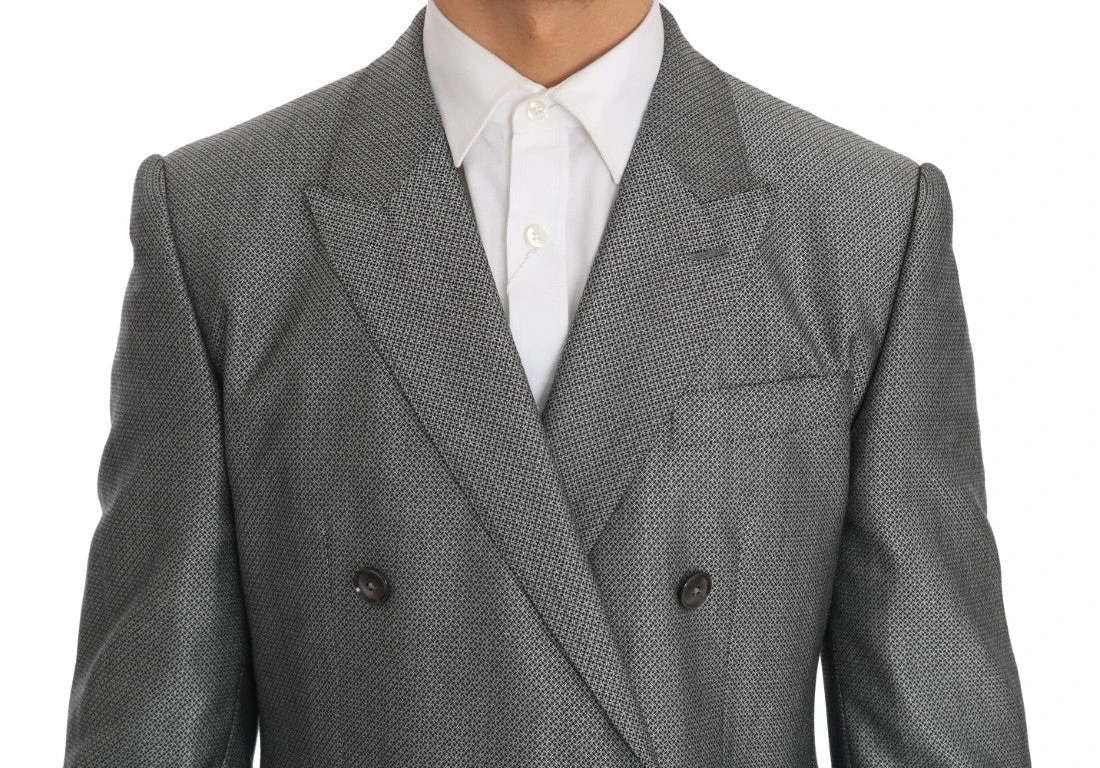 Dolce & Gabbana Black Stretch Crystal Bee Slim Fit Men's Suit 4 Dolce & Gabbana Black Stretch Crystal Bee Slim Fit Men's Suit - Image 2