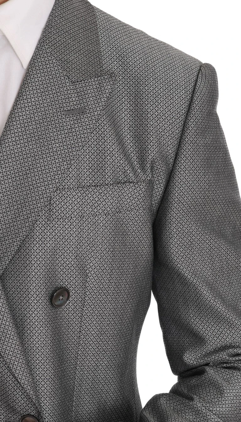 Dolce & Gabbana Black Stretch Crystal Bee Slim Fit Men's Suit 5 Dolce & Gabbana Black Stretch Crystal Bee Slim Fit Men's Suit - Image 3